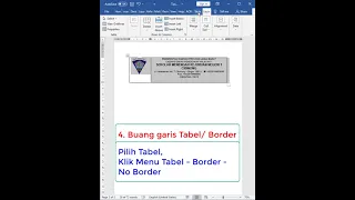 Cara Membuat KOP Surat di Ms. Word