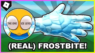 How to ACTUALLY get FROSTBITE GLOVE + "Ice Essence" BADGE in SLAP BATTLES! [ROBLOX]