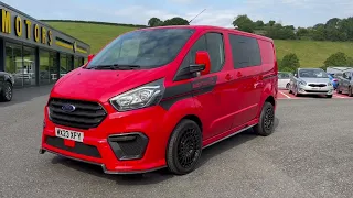 2023 Ford Transit Custom Motion R Design in Red is now available.