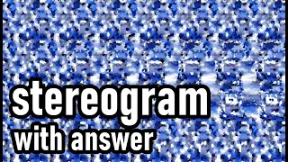 STEREOGRAM with answer,stereoscopic images,magic eye pictures