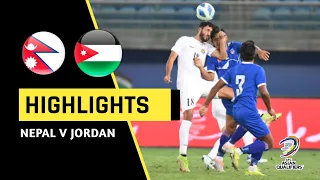 Nepal vs Jordan AFC Asian Qualifiers | HD Match Highlights