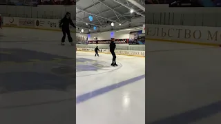 Учу каскад аксель-Риттбергер-тулуп #figure #skating