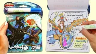 How To Train Your Dragon Imagine Ink Coloring Activity Book with Magic Invisible Ink Marker!