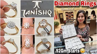 .92Gm Starts😳Tanishq Diamond Ring With Price|Tanishq Lightweight Diamond Ring Designs & Price 2024|