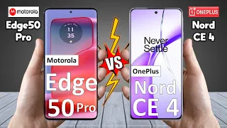 Motorola Edge 50 Pro Vs OnePlus Nord CE4 - Full Comparison 🔥 Techvs