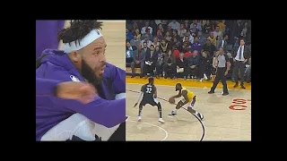 Entire Lakers Go INSANE After Lance Stephenson Crosses Jeff Green - Lakers vs Wizards