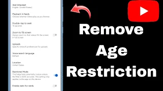 How to Remove Age Restriction on YouTube | YouTube Age Restricted Settings | YouTube App