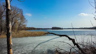 Шостка , остання крига на озері Галенківське 🌊