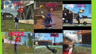 #FREE FIRE 2017 vs 2018 vs 2019 vs 2020 vs 2021| FREE FIRE GAMEPLAY #shorts #short free fire#short