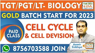 UP, JSSC, CG TGT/PGT/LT BIO || CELL CYCLE & CELL DEVISION || Aamir Sir || THE BIO JUNCTION