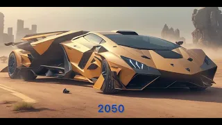 Evolution of Lamborghini (1900-2200) / AI ARTS /