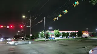 Driving around Houston Texas at Night- Pasadena area (Genoa Red Bluff) 5/9/24