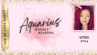 Aquarius Tarot - The Truth Is Coming Out And Oh Boy| April 2024 Tarot