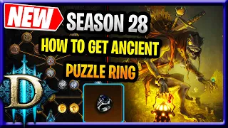 Diablo 3 Season 28 How to Get Ancient Puzzle Ring Alter Of Rites All methods Guide