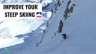 HOW TO IMPROVE YOUR STEEP SKIING| Live Ski Lesson TIGNES