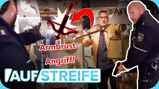 Beamten bedroht! Plötzliche Armbrust-Attacke des Ladenbesitzers 🏹 😱 | Auf Streife | SAT.1