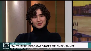 Malte Gårdinger talking about his music name Gibbon in a Swedish TV interview 🇸🇪 (Efter Fem)