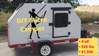 DIY Micro Tiny Camping Trailer / Camping Pod