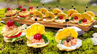 Delicate starters that will suprise your guests! Party choux recipe with seafood and pearls