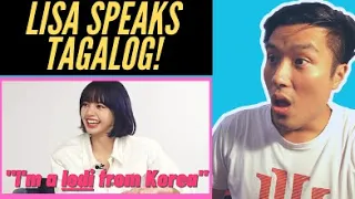 Reacting to LISA BLACKPINK speaking in FILIPINO - Blackpink Lisa Speaking Tagalog Reaction Penshoppe