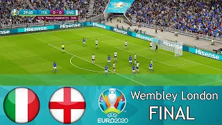 ITALY vs ENGLAND - Final EURO 2020 - Full Match - All Goals HD - Wembley London -PES 2021