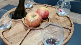 Винный столик из дуба. Oak wine table