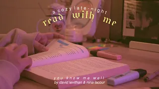 a cozy late-night read with me 🌘 1 hour real-time, rain sounds, no music
