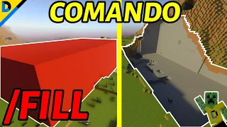 ✅COMO RELLENAR Y QUITAR BLOQUES CON COMANDO "FILL"  EN MINECRAFT: TUTORIAL - DIVANJM03