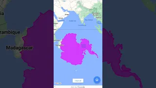 India vs Antarctica size comparison #india #antarctica #comparison #geography #viral #shorts #map