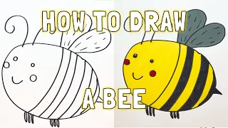 How To Draw a cute Bee