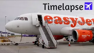 easyJet Timelapse | Airbus A319 Takeoff at London Gatwick Airport, LGW