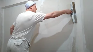 Шпатлевание стен из гипсокартона под обои при ремонте квартиры. Как снять обои с гипсокартона