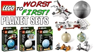 LEGO Worst To First | ALL LEGO Star Wars Planet Sets!