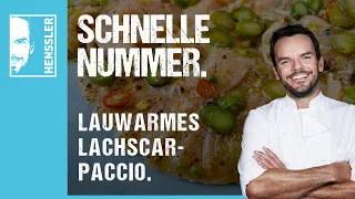 Schnelles lauwarmes Lachs-Carpaccio Rezept von Steffen Henssler