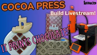 LETS BUILD A COCOA PRESS Part 1 - 3D Chocolate Printer #3dprinting #livestream