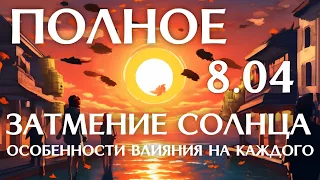 8.04 - ПОЛНОЕ СОЛНЕЧНОЕ ЗАТМЕНИЕ! ОСОБЕННОСТИ ВЛИЯНИЯ НА КАЖДОГО | ВЕДИЧЕСКАЯ АСТРОЛОГИЯ