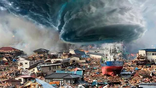 The fury of nature destroys houses! Hurricane rages in Panawangan, Java, Indonesia