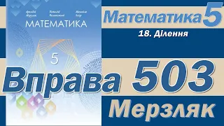 Мерзляк Вправа 503. Математика 5 клас