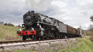 Steaming Along the Worth Valley: 5820 Big Jim & 78022 on the KWVR 1st May 2021