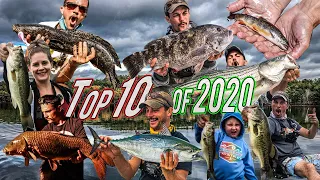 Top 10 Fish Catches of 2020! Epic Multispecies Year!