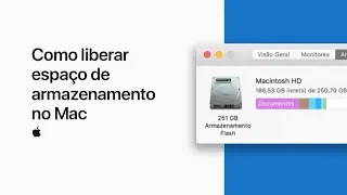 Como liberar espaço de armazenamento no Mac – Suporte da Apple