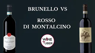 Brunello vs. Rosso di Montalcino. What is the difference between Rosso and Brunello di Montalcino?