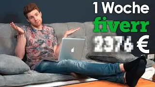 1 Woche auf FIVERR arbeiten & ___€ von ZUHAUSE verdient | Selbstexperiment