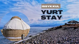 Sleeping in a yurt by Issyk Kul lake, Bokonbayevo, Kyrgyzstan