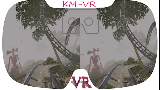 Siren Head roller coaster 3d vr video