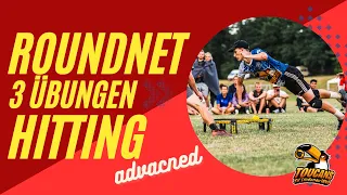 3 HITTING Übungen für Advanced mit Flick und NOHIT-Zone Roundnet  | Spikeball Tutorial Deutsch