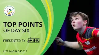 Top Points of Day 6 presented by Shuijingfang | #ITTFWorlds2023