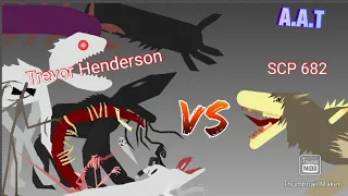 SCP 682 vs Trevor Henderson creatures (stick nodes)
