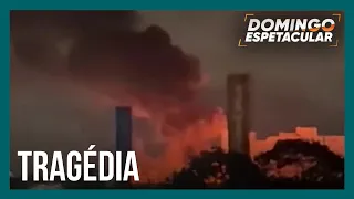 Incêndio destrói loja em Porto Alegre (RS)