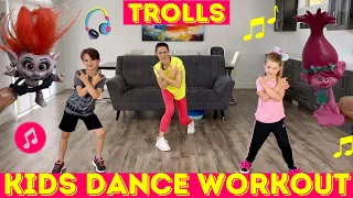 Kids Workout Dance | TROLLS Dance Party Workout For Kids (THE MOST FUN EVER!)